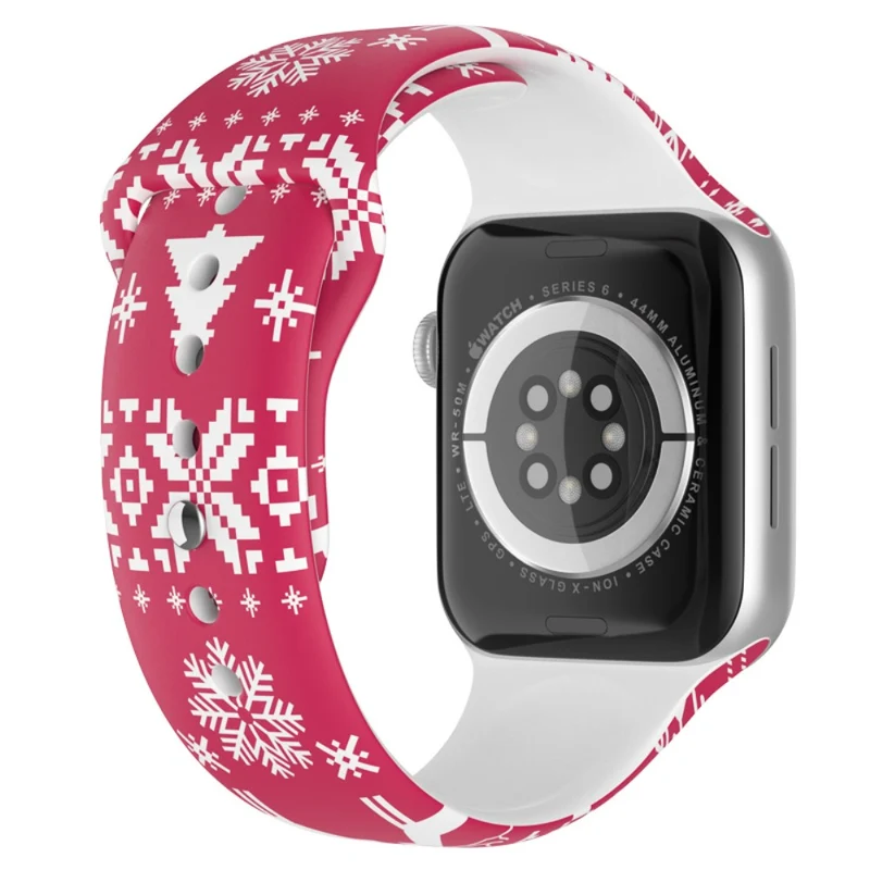 Reizend Apple Watch Series 7 45mm Silikon / TPU armband - Größe: L