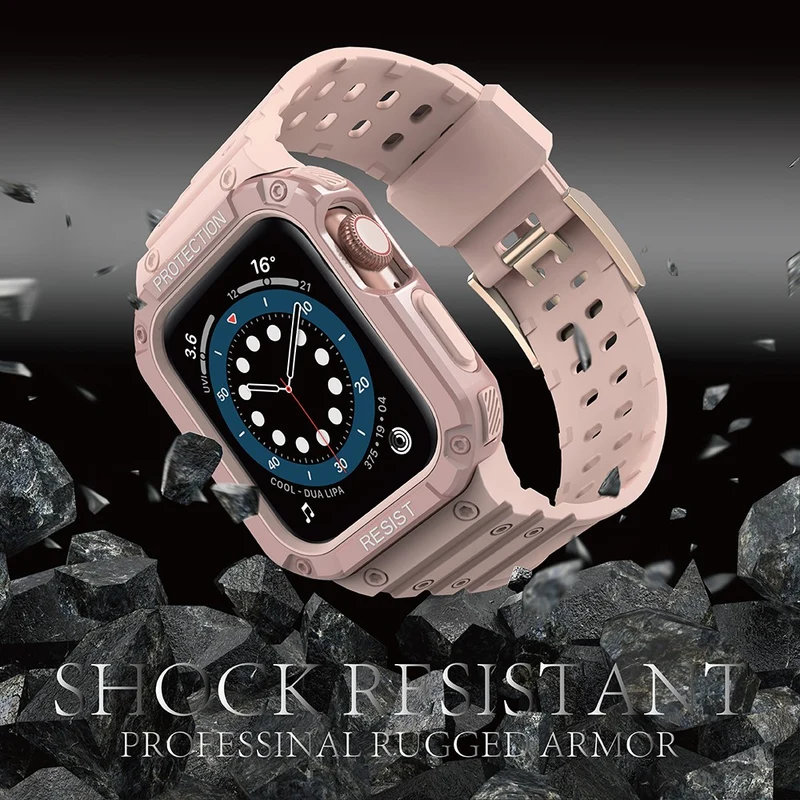 Robust Apple Watch Series 7 45mm Silikon / TPU armband