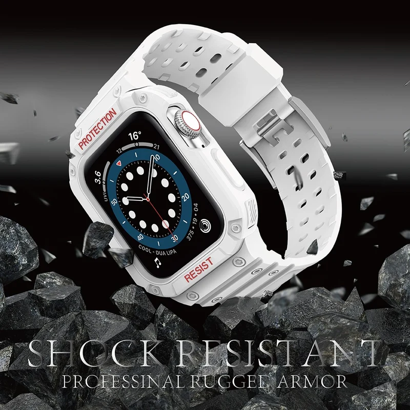 Robust Apple Watch Series 7 45mm Silikon / TPU armband