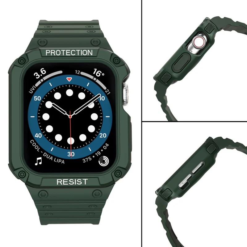 Robust Apple Watch Series 7 45mm Silikon / TPU armband