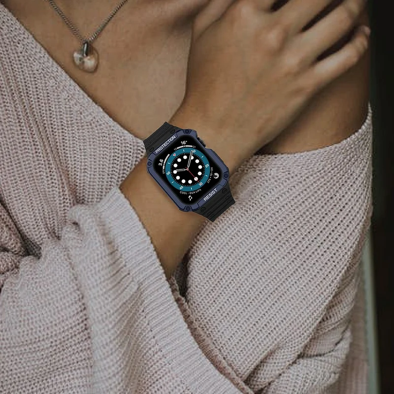 Robust Apple Watch Series 7 45mm Silikon / TPU armband