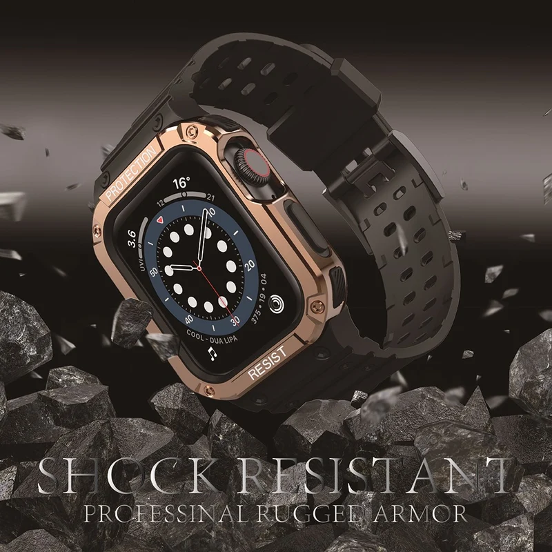 Robust Apple Watch Series 7 45mm Silikon / TPU armband