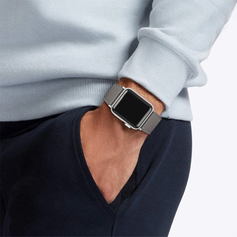 Super schön Apple Watch Series 7 45mm Echtes Leder armband