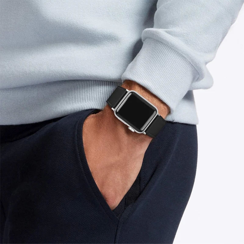 Super schön Apple Watch Series 7 45mm Echtes Leder armband