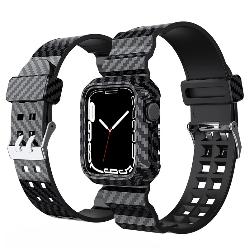 Mega gut Apple Watch Series 7 45mm Silikon / TPU armband