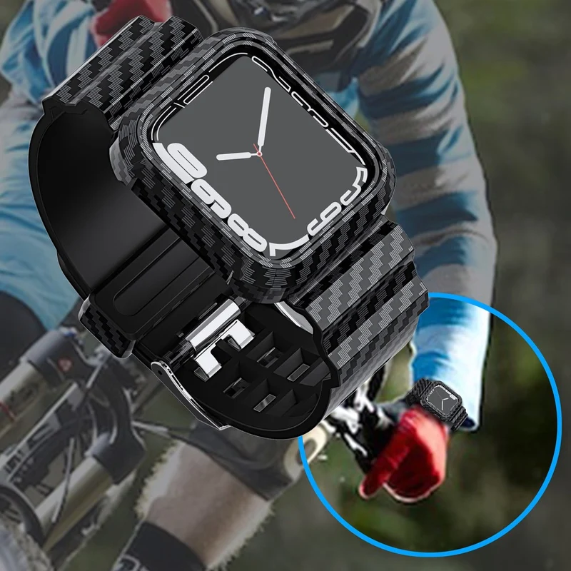 Mega gut Apple Watch Series 7 45mm Silikon / TPU armband