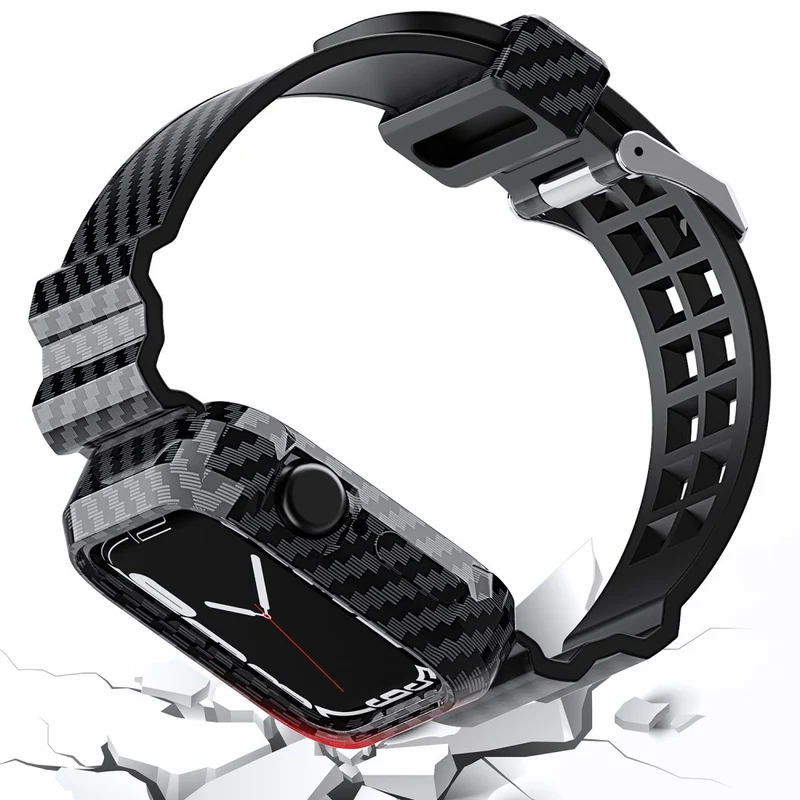 Mega gut Apple Watch Series 7 45mm Silikon / TPU armband