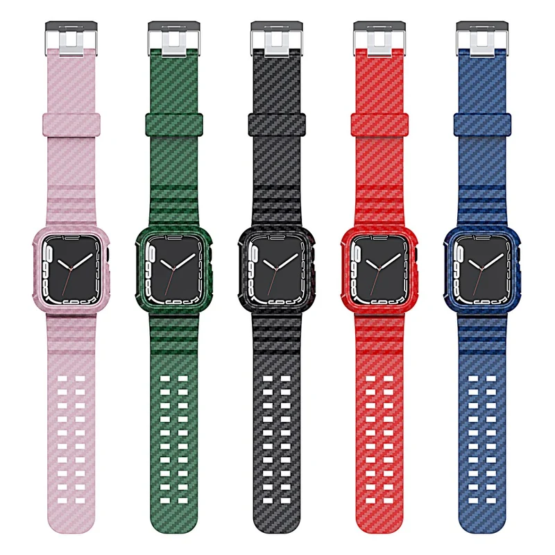Mega gut Apple Watch Series 7 45mm Silikon / TPU armband