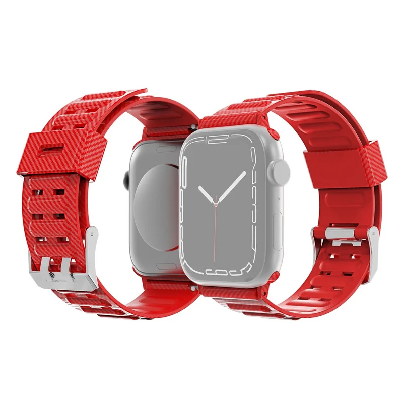 Cool Apple Watch Series 7 45mm Silikon / TPU armband