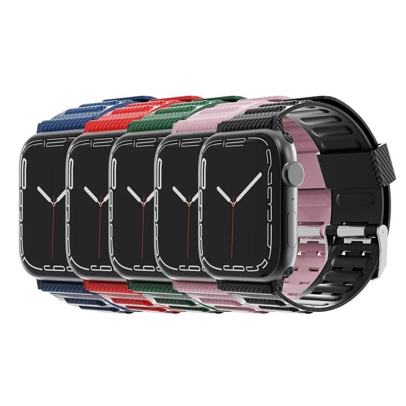 Cool Apple Watch Series 7 45mm Silikon / TPU armband