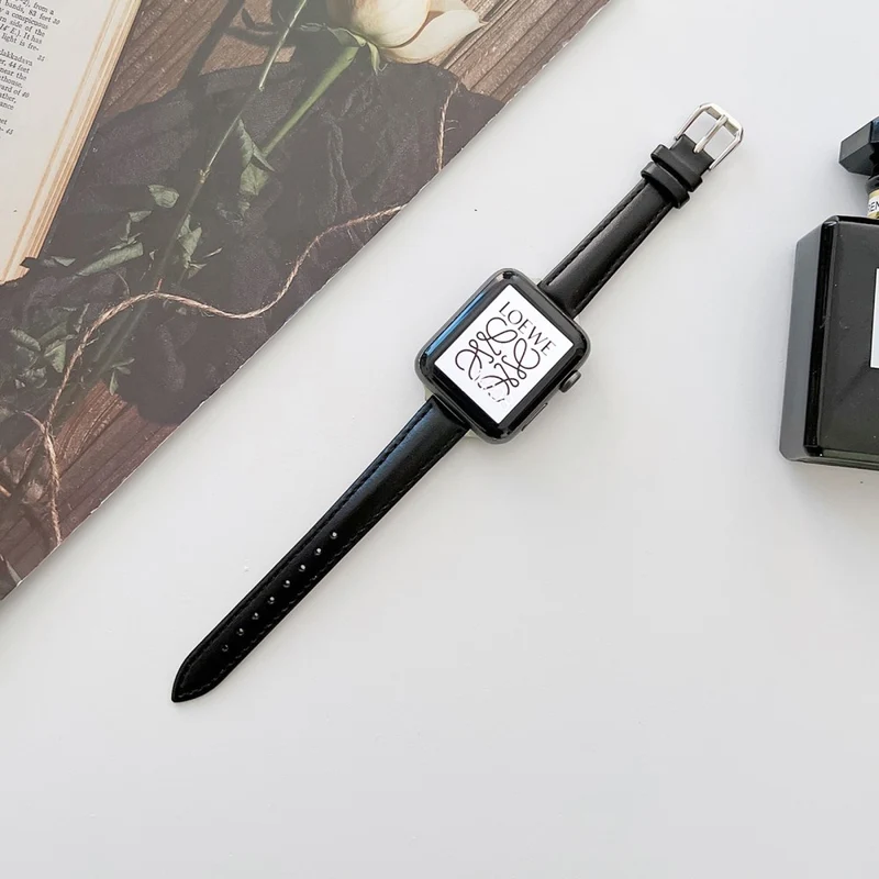Großartig Apple Watch Series 7 41mm Echtes Leder armband