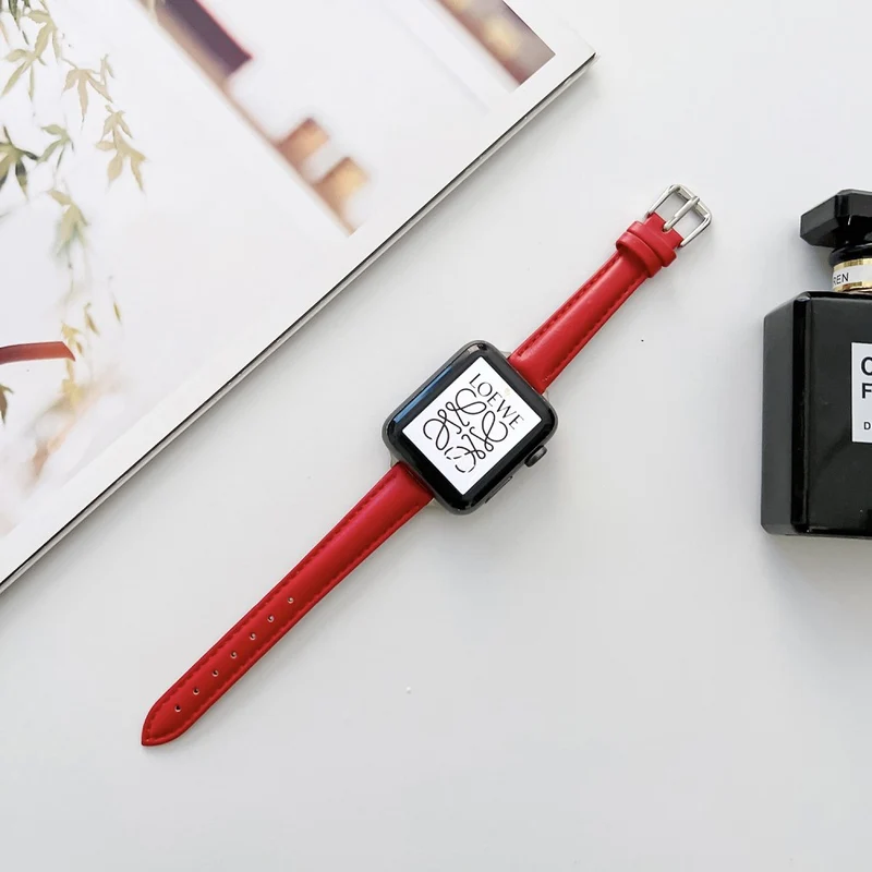 Großartig Apple Watch Series 7 41mm Echtes Leder armband