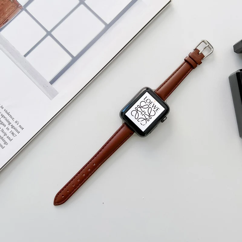 Großartig Apple Watch Series 7 41mm Echtes Leder armband