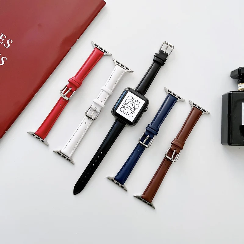 Großartig Apple Watch Series 7 41mm Echtes Leder armband