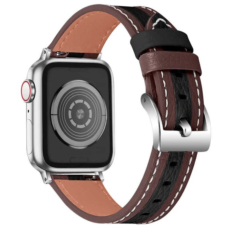 Stilvoll Apple Watch Series 7 41mm Echtes Leder armband