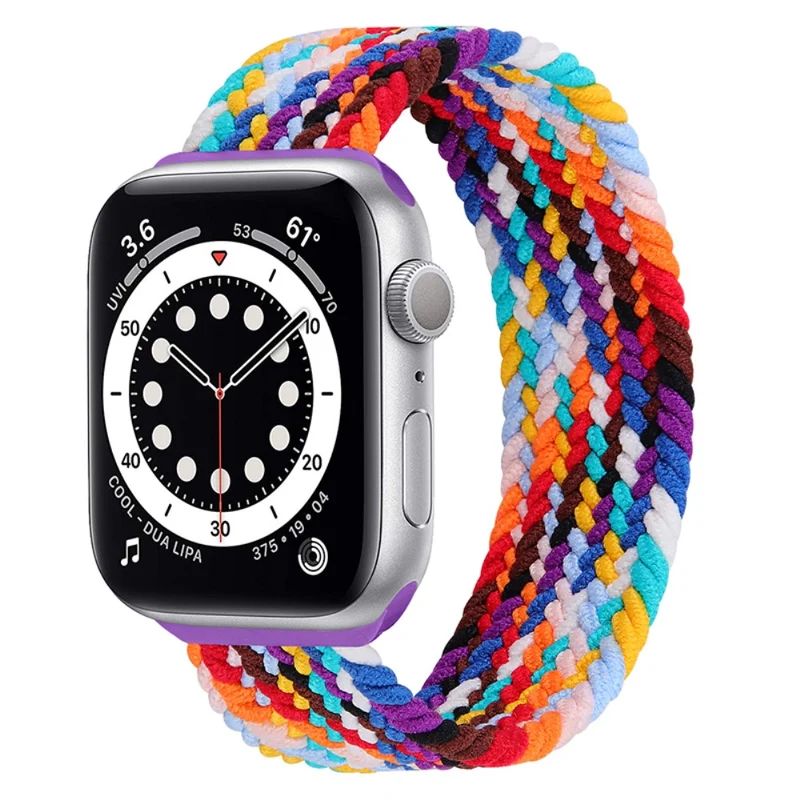 Cool Apple Watch Series 7 45mm Textil / Nylon armband - Größe: M