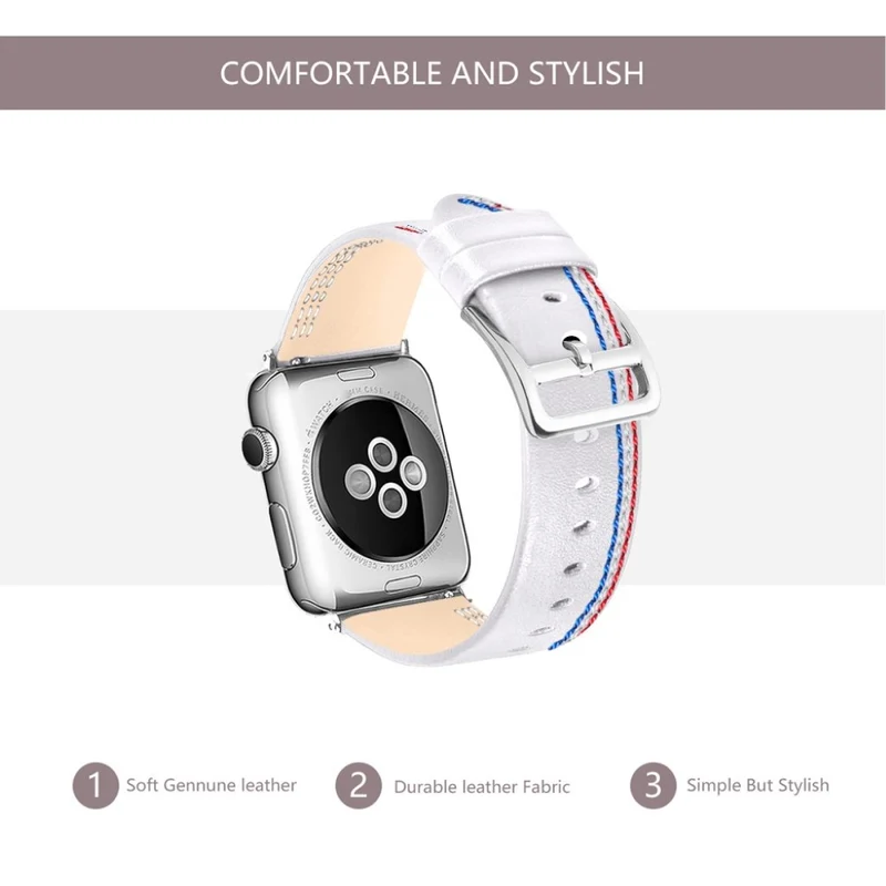 Elegant Apple Watch Series 4 40mm Echtes Leder armband