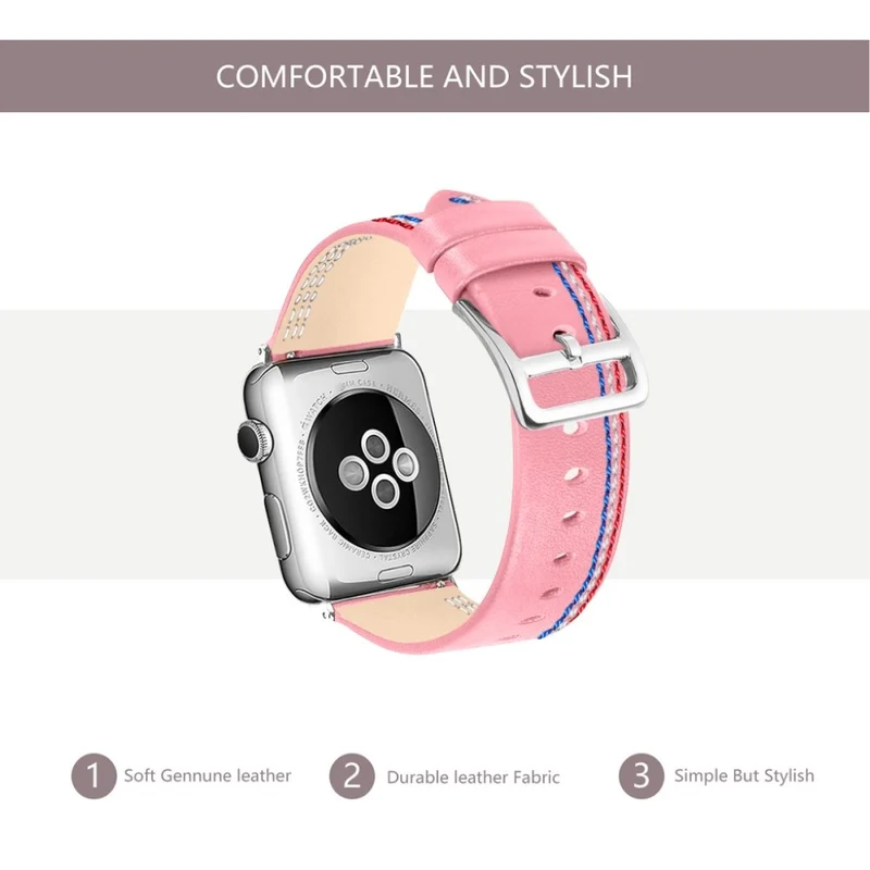 Elegant Apple Watch Series 4 40mm Echtes Leder armband