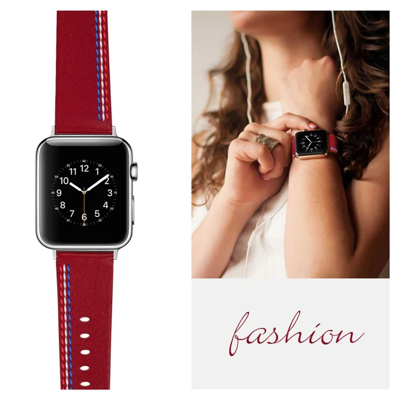 Elegant Apple Watch Series 4 40mm Echtes Leder armband