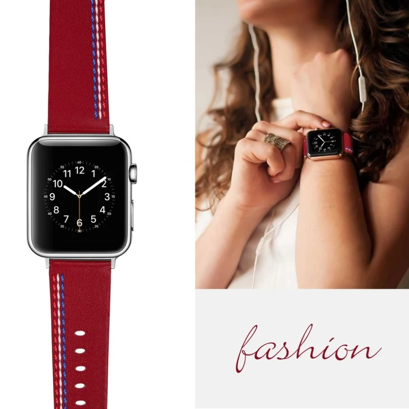 Elegant Apple Watch Series 4 40mm Echtes Leder armband