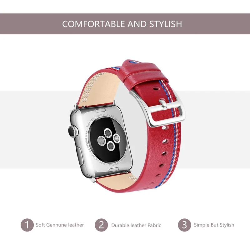 Elegant Apple Watch Series 4 40mm Echtes Leder armband