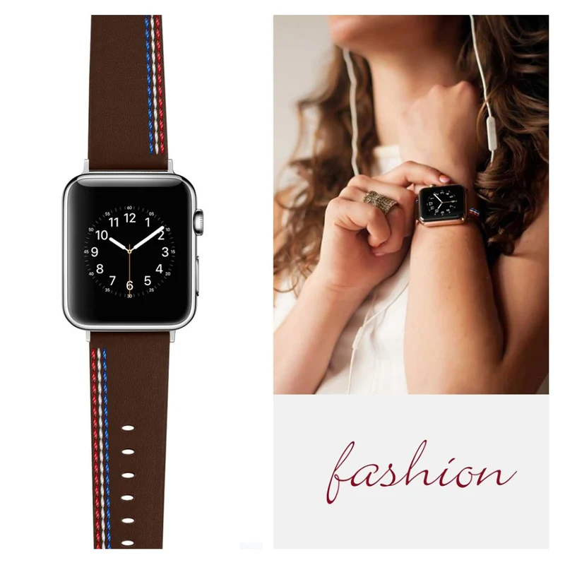 Elegant Apple Watch Series 4 40mm Echtes Leder armband