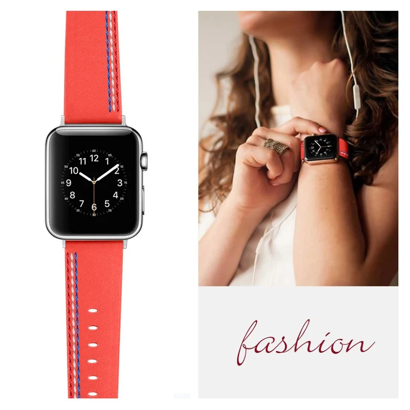 Elegant Apple Watch Series 4 40mm Echtes Leder armband