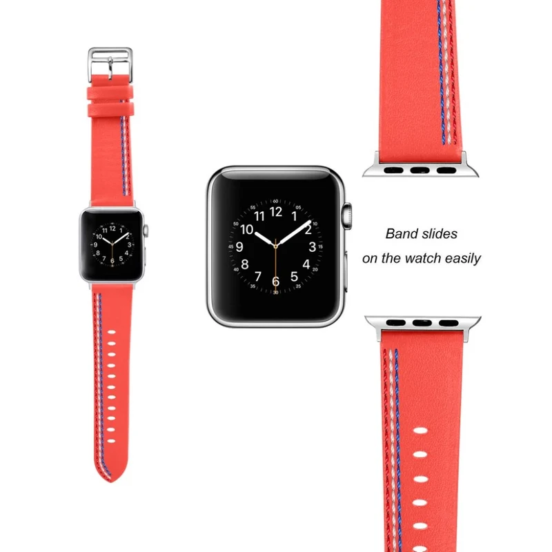 Elegant Apple Watch Series 4 40mm Echtes Leder armband