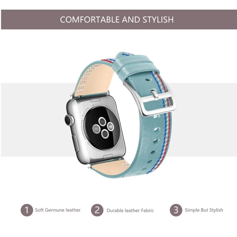 Elegant Apple Watch Series 4 40mm Echtes Leder armband