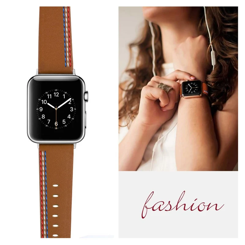 Elegant Apple Watch Series 4 40mm Echtes Leder armband