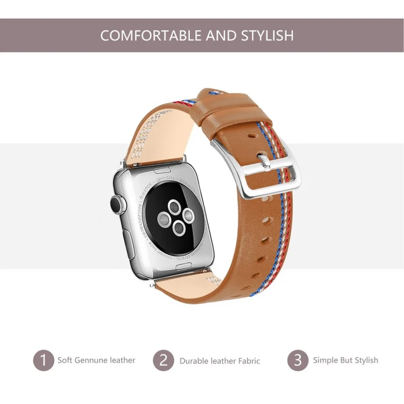 Elegant Apple Watch Series 4 40mm Echtes Leder armband