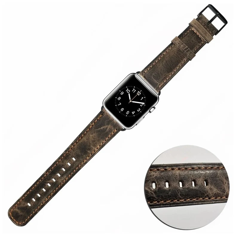 Stilvoll Apple Watch Series 4 40mm Echtes Leder armband