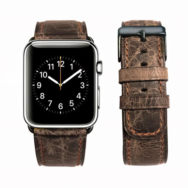 Stilvoll Apple Watch Series 4 40mm Echtes Leder armband