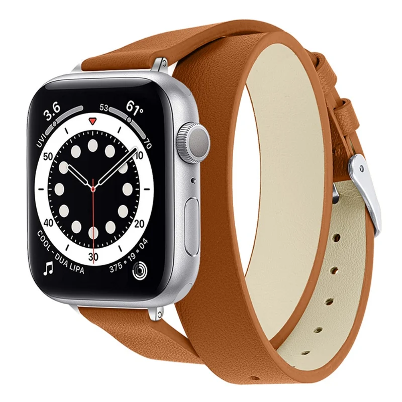 Schön Apple Watch Series 7 41mm Echtes Leder armband