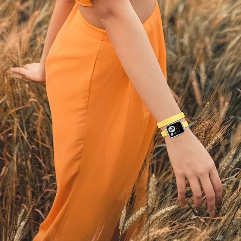 Schön Apple Watch Series 7 41mm Echtes Leder armband
