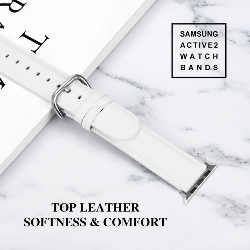 Sehr bequem Apple Watch Series 7 41mm Echtes Leder armband
