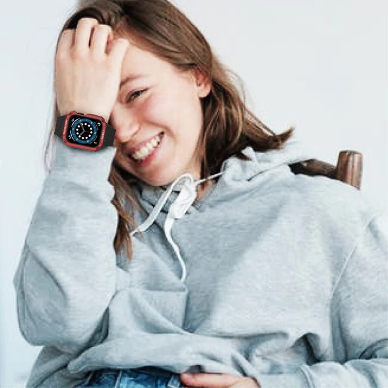 Apple Watch Series 7 41mm Plastik und Silikon / TPU armband