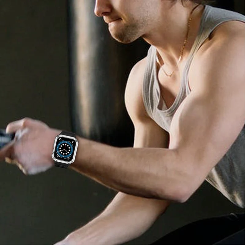 Apple Watch Series 7 41mm Plastik und Silikon / TPU armband