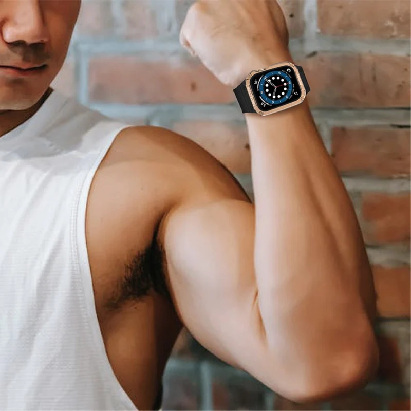 Apple Watch Series 7 41mm Plastik und Silikon / TPU armband