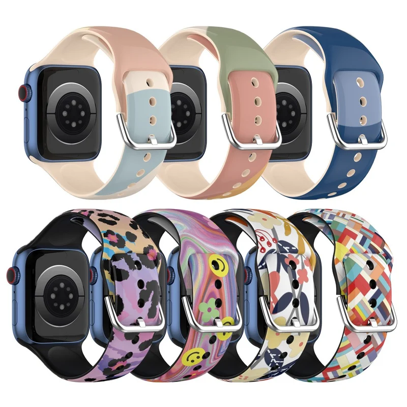 Stilvoll Apple Watch Series 7 41mm Silikon / TPU armband