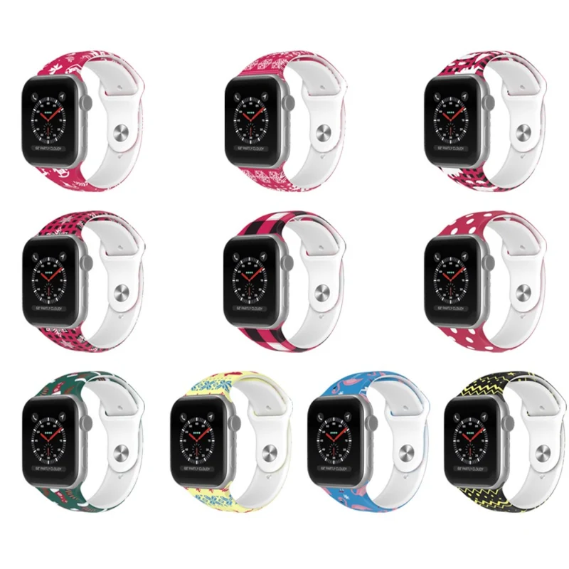 Großartig Apple Watch Series 7 41mm Silikon / TPU armband - Größe: L