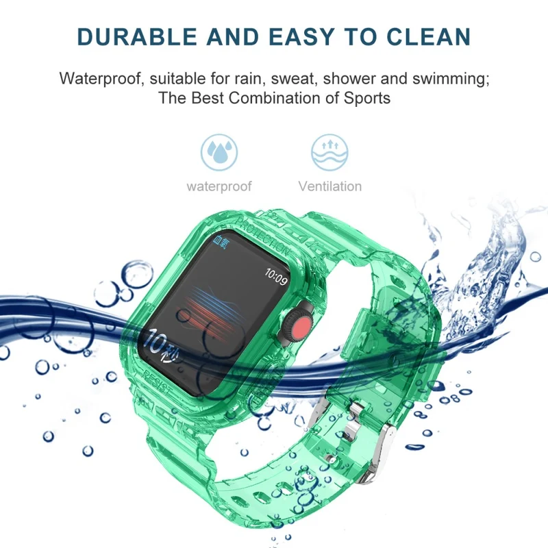 Sehr cool Apple Watch Series 7 41mm Silikon / TPU armband