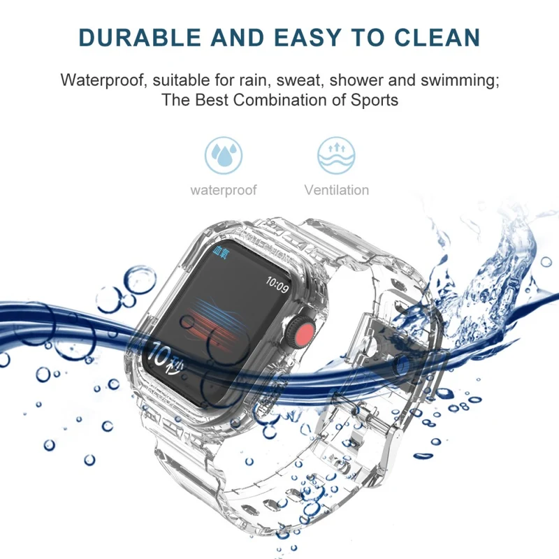 Sehr cool Apple Watch Series 7 41mm Silikon / TPU armband
