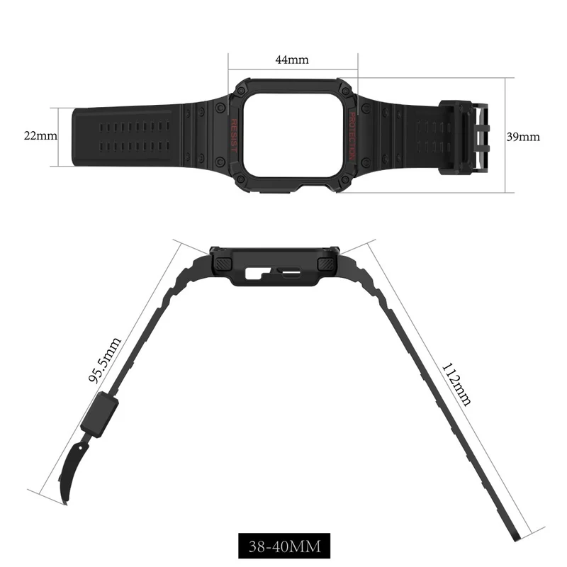 Super schön Apple Watch Series 7 41mm Silikon / TPU armband