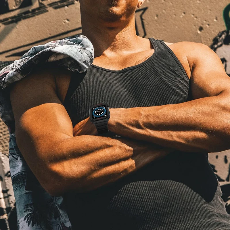 Super schön Apple Watch Series 7 41mm Silikon / TPU armband