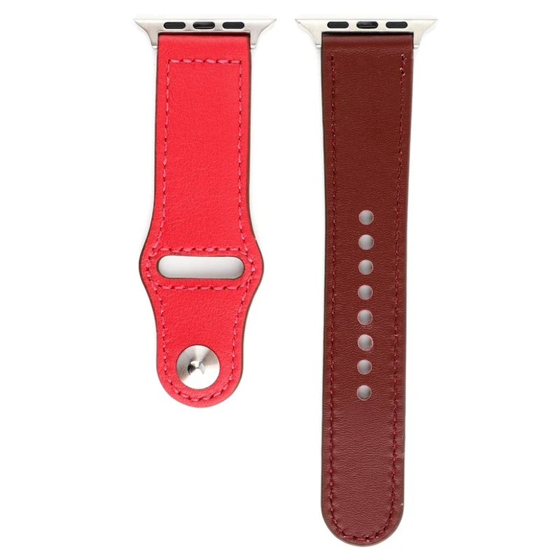 Sehr bequem Apple Watch Series 4 44mm Echtes Leder armband