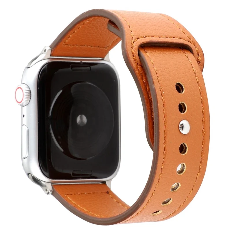 Sehr bequem Apple Watch Series 4 44mm Echtes Leder armband