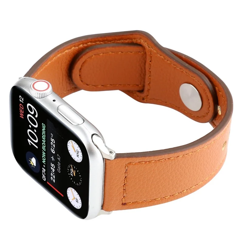 Sehr bequem Apple Watch Series 4 44mm Echtes Leder armband