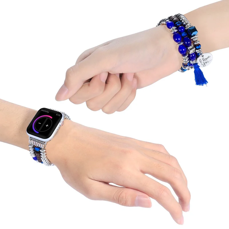 Modisch Apple Watch Series 7 41mm Textil / Nylon armband
