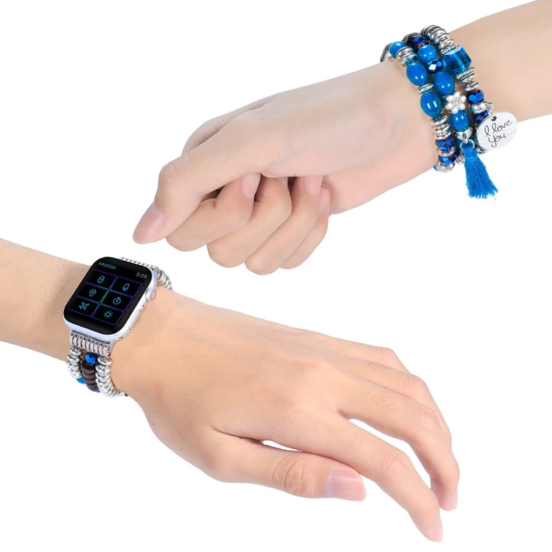 Modisch Apple Watch Series 7 41mm Textil / Nylon armband